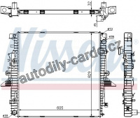 Chladič motoru NISSENS 64320A Chladič motoru NISSENS 64320A
