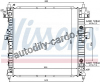 Chladič motoru NISSENS 64326 Chladič motoru NISSENS 64326