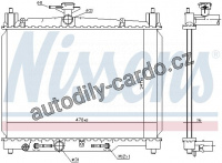 Chladič motoru NISSENS 64801