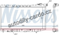 Chladič motoru NISSENS 64835 Chladič motoru NISSENS 64835