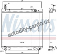 Chladič motoru NISSENS 64858A