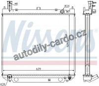 Chladič motoru NISSENS 64857A Chladič motoru NISSENS 64857A