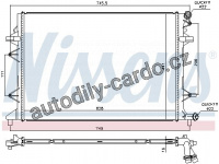 Chladič motoru NISSENS 65017 Chladič motoru NISSENS 65017