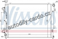 Chladič motoru NISSENS 66685 Chladič motoru NISSENS 66685