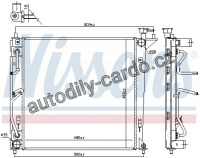 Chladič motoru NISSENS 66763 Chladič motoru NISSENS 66763