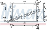Chladič motoru NISSENS 66783 Chladič motoru NISSENS 66783