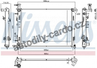 Chladič motoru NISSENS 66778 Chladič motoru NISSENS 66778