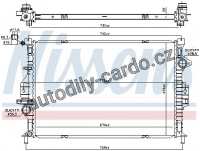 Chladič motoru NISSENS 66862 Chladič motoru NISSENS 66862
