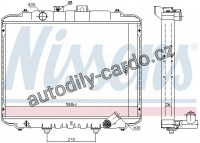 Chladič motoru NISSENS 67015 Chladič motoru NISSENS 67015