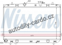 Chladič motoru NISSENS 67024 Chladič motoru NISSENS 67024