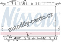 Chladič motoru NISSENS 67027 Chladič motoru NISSENS 67027