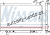Chladič motoru NISSENS 68119 Chladič motoru NISSENS 68119