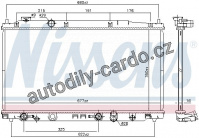 Chladič motoru NISSENS 681374 Chladič motoru NISSENS 681374