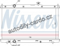 Chladič motoru NISSENS 681376 Chladič motoru NISSENS 681376