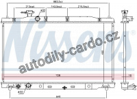 Chladič motoru NISSENS 681404 Chladič motoru NISSENS 681404