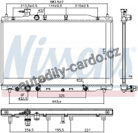Chladič motoru NISSENS 681407