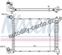 Chladič motoru NISSENS 69704A Chladič motoru NISSENS 69704A