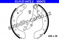 Sada brzdových čelistí ATE 03.0137-0472 (AT 650472) Sada brzdových čelistí ATE 03.0137-0472 (AT 650472)