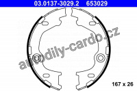 Sada brzdových čelistí, ATE 03.0137-3029 (AT 653029) Sada brzdových čelistí, ATE 03.0137-3029 (AT 653029)