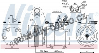 Kompresor klimatizace NISSENS 89270 Kompresor klimatizace NISSENS 89270