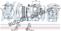 Kompresor klimatizace NISSENS 89298