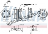 Kompresor klimatizace NISSENS 89339 Kompresor klimatizace NISSENS 89339