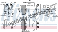 Kompresor klimatizace NISSENS 89321
