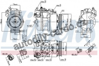 Kompresor klimatizace NISSENS 89417 Kompresor klimatizace NISSENS 89417