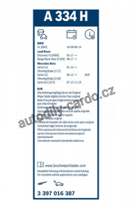 List stěrače BOSCH (BO 3397016387) - 330mm