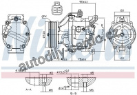 Kompresor klimatizace NISSENS 89530