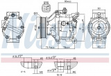 Kompresor klimatizace NISSENS 89530