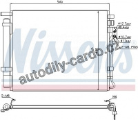 Chladič klimatizace NISSENS 940272 Chladič klimatizace NISSENS 940272