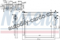 Chladič klimatizace NISSENS 940677 Chladič klimatizace NISSENS 940677