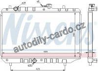 Chladič motoru NISSENS 64154 Chladič motoru NISSENS 64154