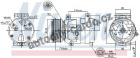Kompresor klimatizace NISSENS 89267