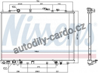 Chladič motoru NISSENS 69476 Chladič motoru NISSENS 69476