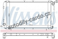 Chladič motoru NISSENS 67740 Chladič motoru NISSENS 67740
