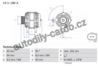 Alternátor BOSCH (BO 0986045340)