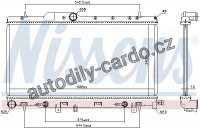 Chladič motoru NISSENS 64123 Chladič motoru NISSENS 64123