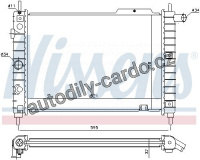 Chladič motoru NISSENS 63058A Chladič motoru NISSENS 63058A
