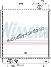 Chladič motoru NISSENS 63562 Chladič motoru NISSENS 63562