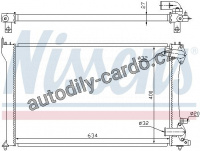 Chladič motoru NISSENS 63701 Chladič motoru NISSENS 63701
