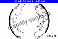 Sada brzdových čelistí ATE 03.0137-0345 (AT 650345)