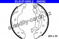 Sada brzdových čelistí ATE 03.0137-0393 (AT 650393) Sada brzdových čelistí ATE 03.0137-0393 (AT 650393)