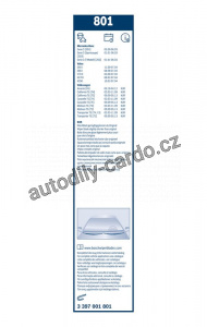 Sada stěračů BOSCH (BO 3397001801) - 600mm + 530mm