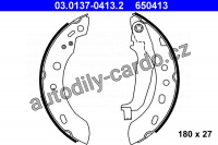Sada brzdových čelistí ATE 03.0137-0413 (AT 650413) Sada brzdových čelistí ATE 03.0137-0413 (AT 650413)