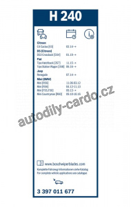 Stěrač BOSCH (BO 3397011677) - 240mm