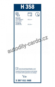 Stěrač BOSCH (BO 3397011668) - 350mm