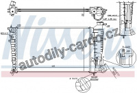 Chladič motoru NISSENS 61379 Chladič motoru NISSENS 61379