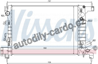 Chladič motoru NISSENS 61678 Chladič motoru NISSENS 61678